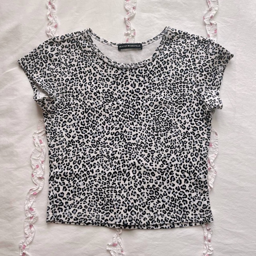 Brandy Melville Cheetah Baby Tee